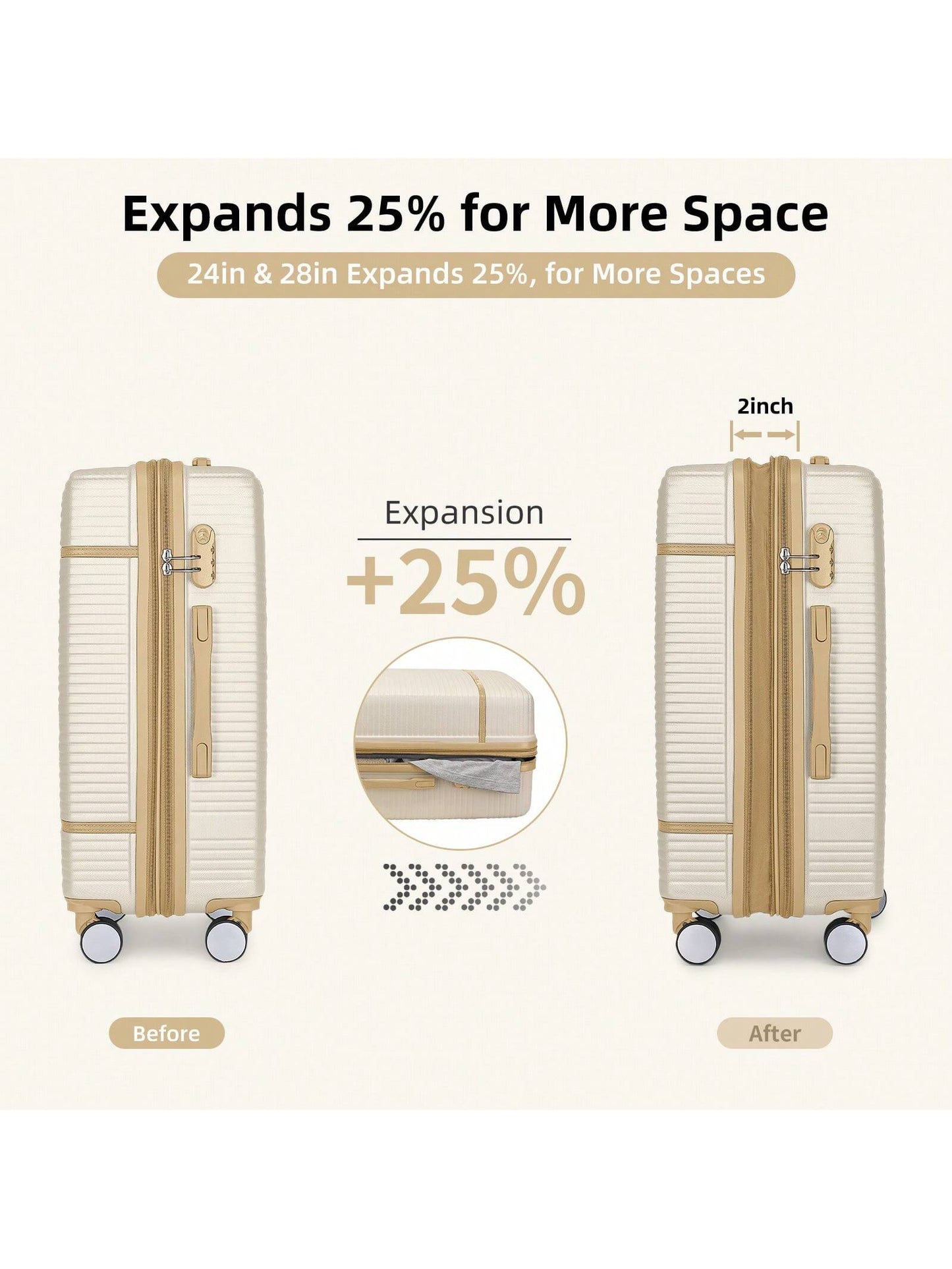 6-Piece Expandable Luggage Set