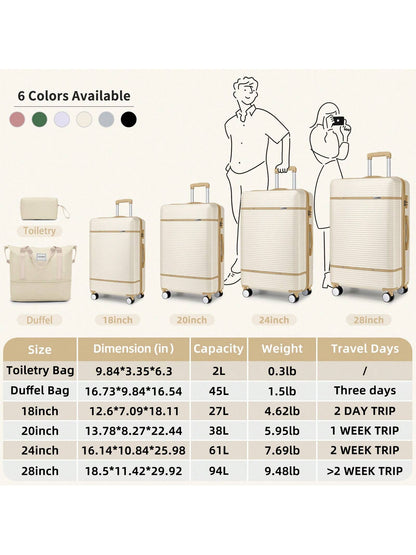 6-Piece Expandable Luggage Set