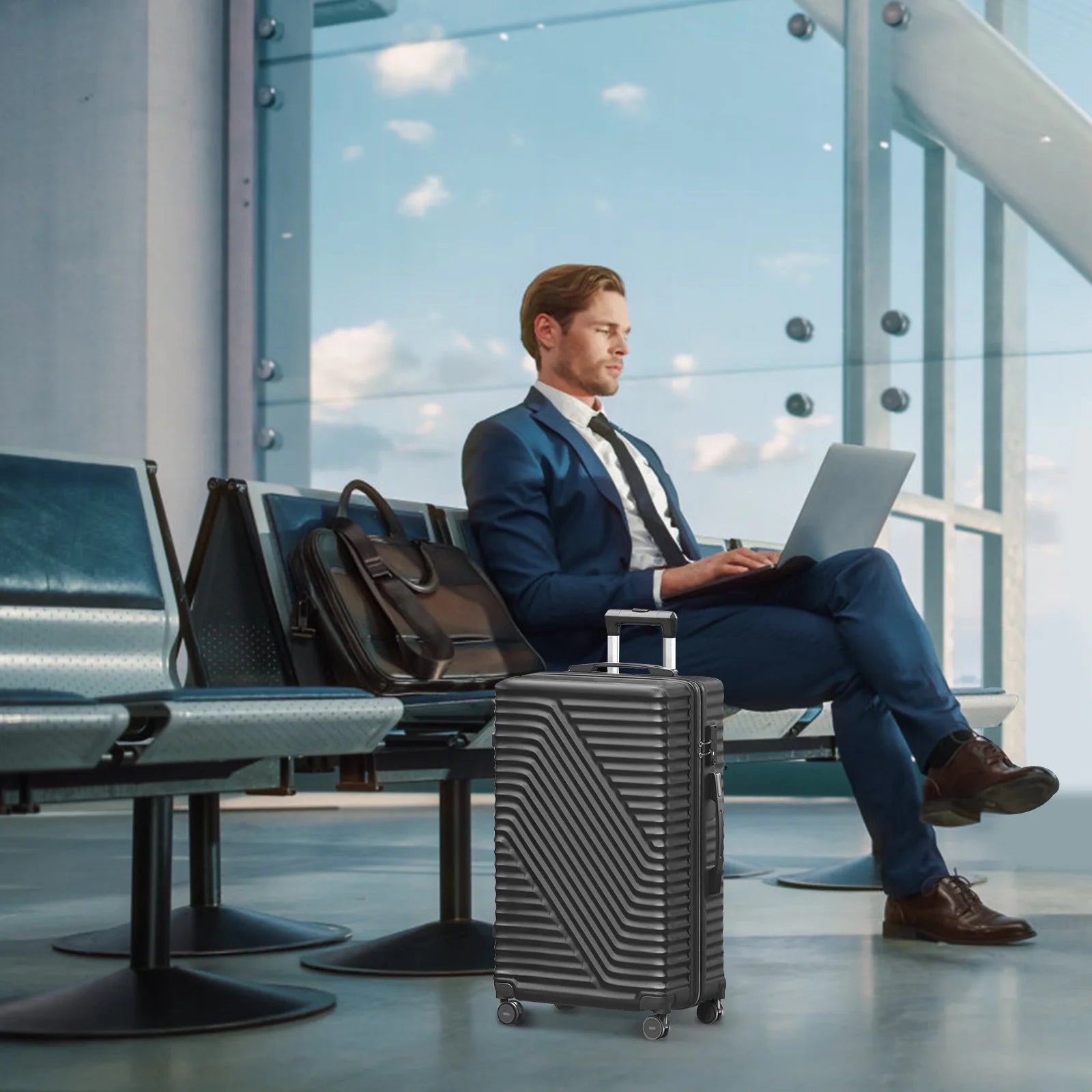 3 Pcs Suitcase Luggage Set with TSA Lock