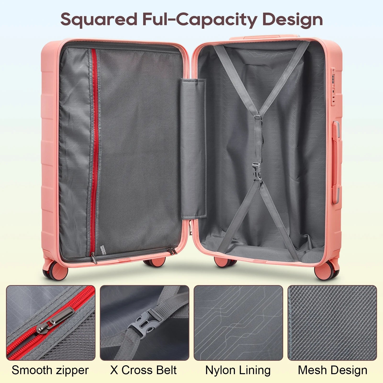 4 Piece Luggage Set 
