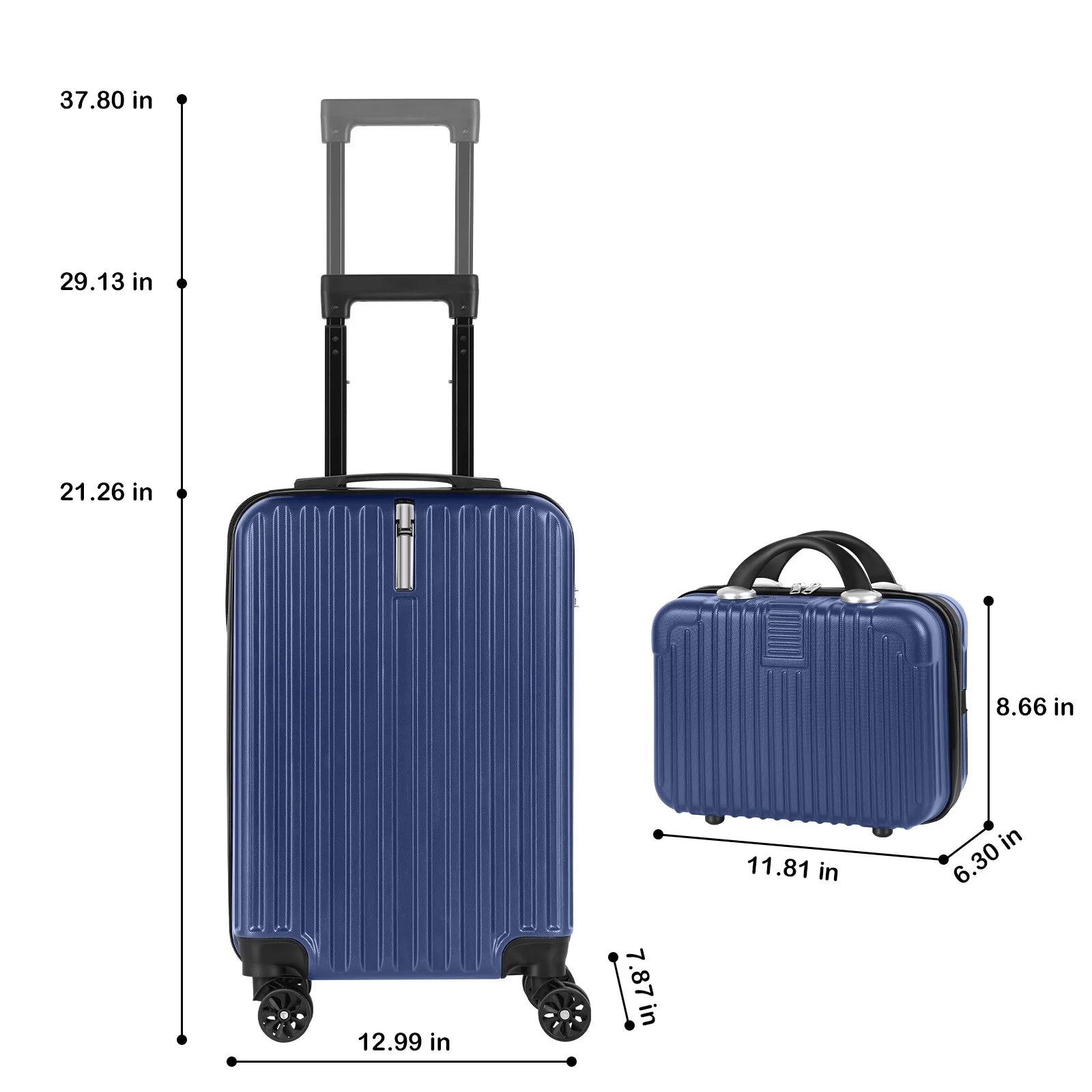 2-Piece Premium Rolling Luggage Set