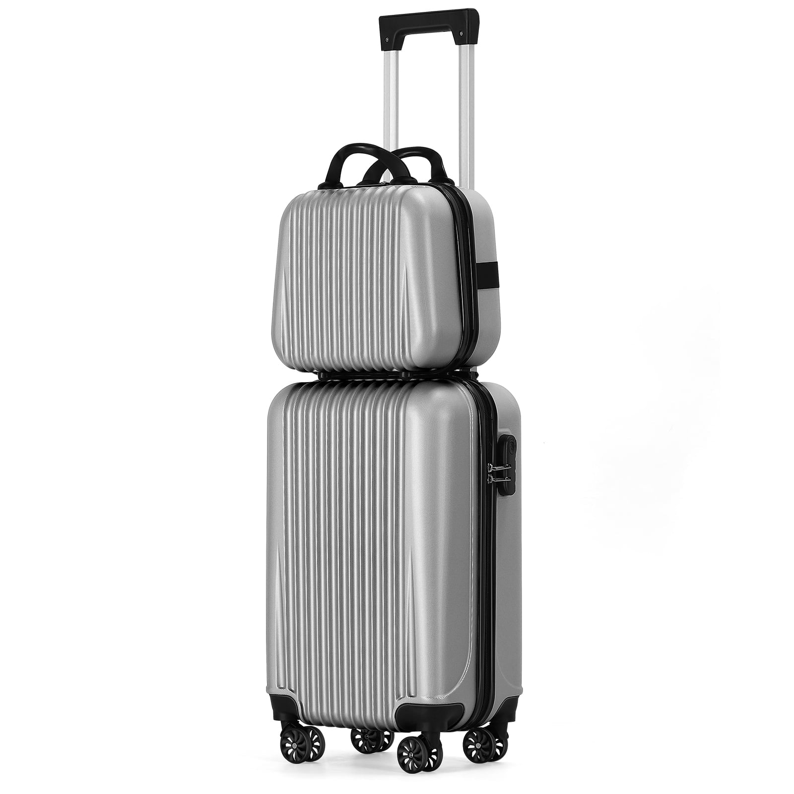 2-Piece Premium Rolling Luggage Set 