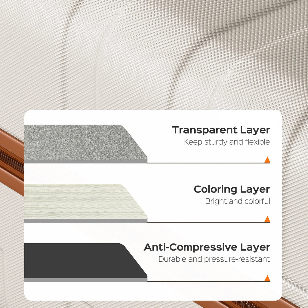 4 Pcs Travel Luggage Sets, 20 & 28 Inch 