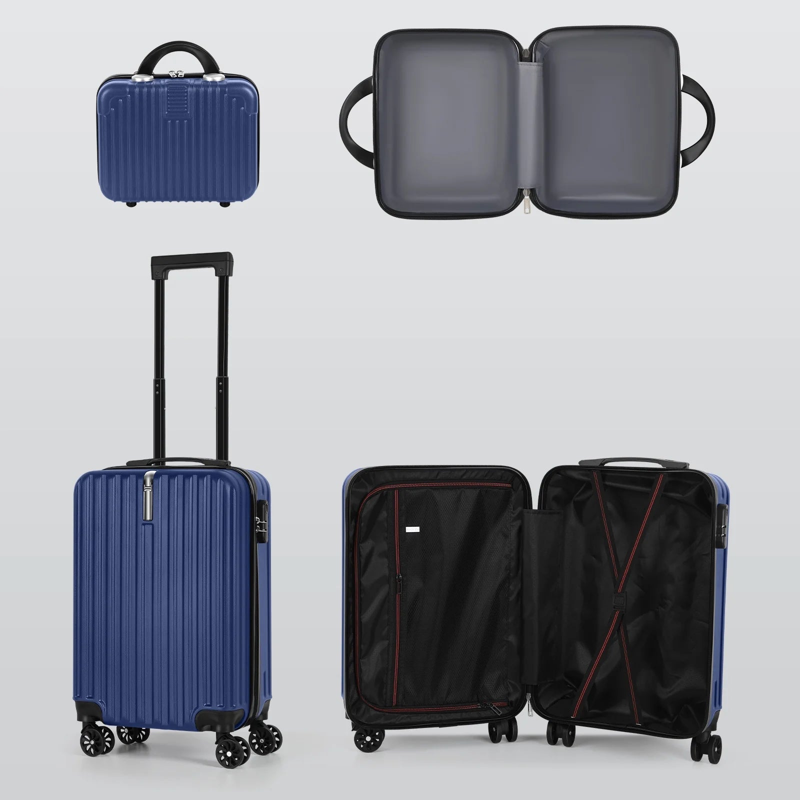 2-Piece Premium Rolling Luggage Set